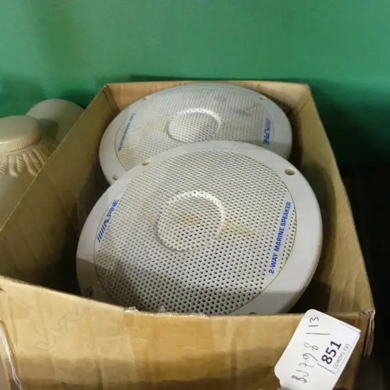 PAIR OF 'ALPINE' MARINE QUALITY WATERPROOF STEREO SPEAKERS