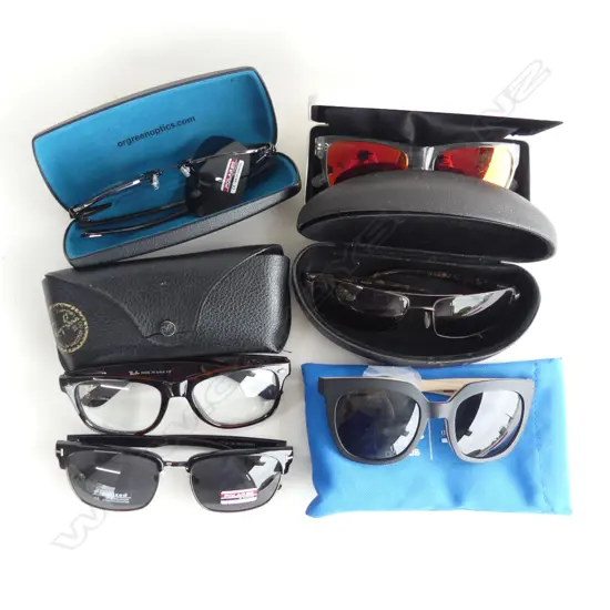 6 PRS MENS SUNGLASSES; USA MADE RAY BANS, SERENGETI, ILABB, ADIDAS, ETC SMALL FAULTS ALL CASED