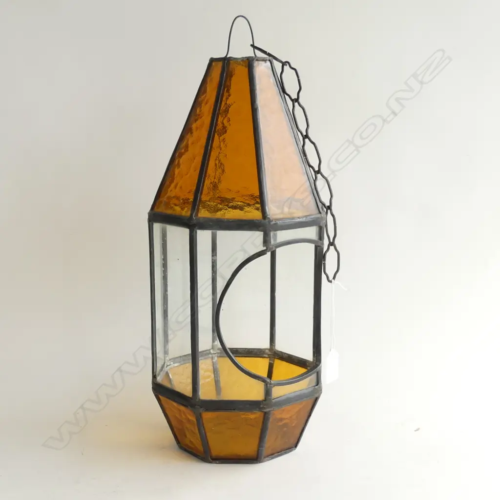 VINTAGE LEAD LIGHT LIGHT HANGING H.420mm Image 1++