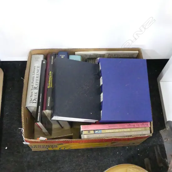BOX OF ASST BOOKS