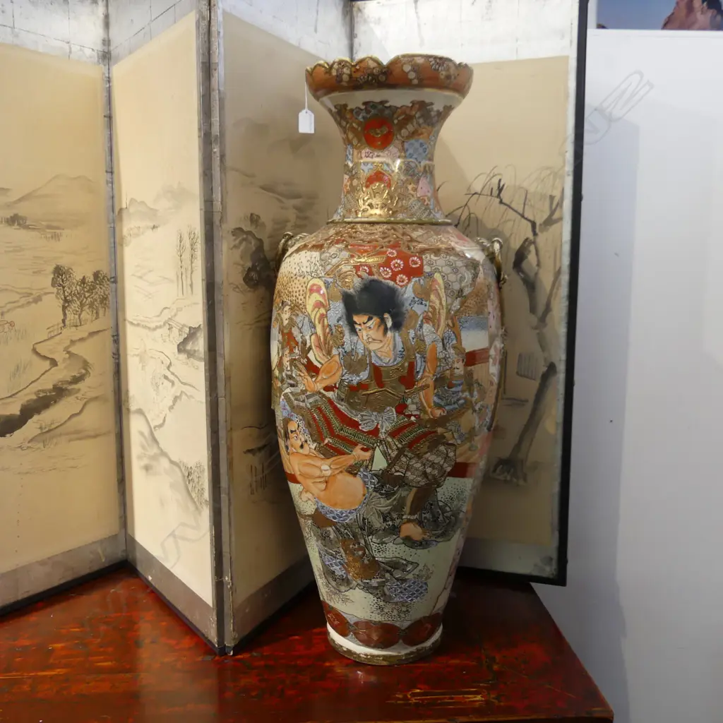 LARGE SATSUMA FLOOR VASE H.930mm Image 1++