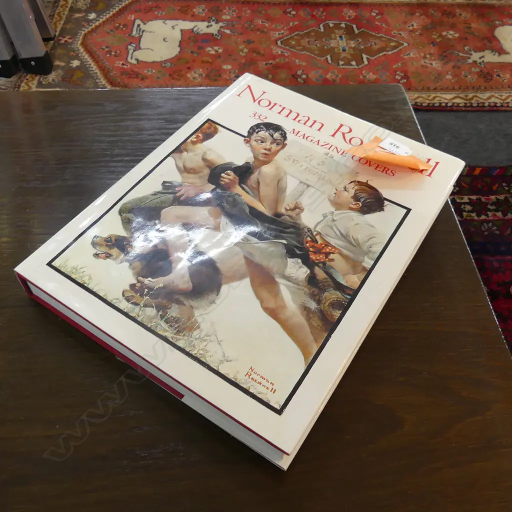 LARGE HARDCOVER NORMAN ROCKWELL '332 MAGAZINE COVERS BOOK Image 1++