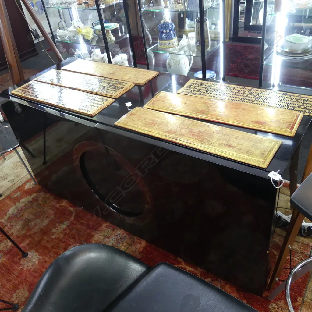 MATISSE BLACK ACRYLIC LOW CABINET 1500x550x660mm Image 1++