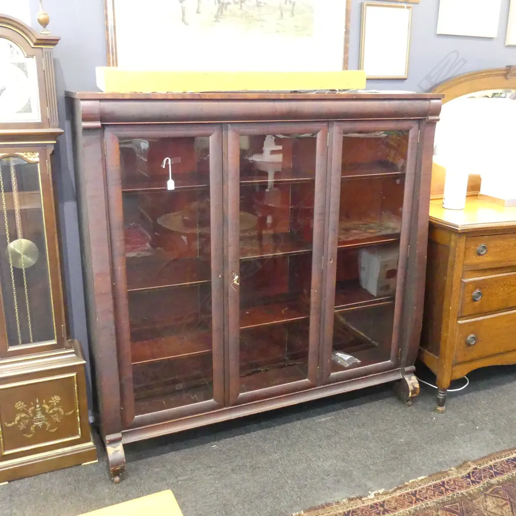 LGE GLAZED CHINA CABINET 1500x420x1480mm Image 1++