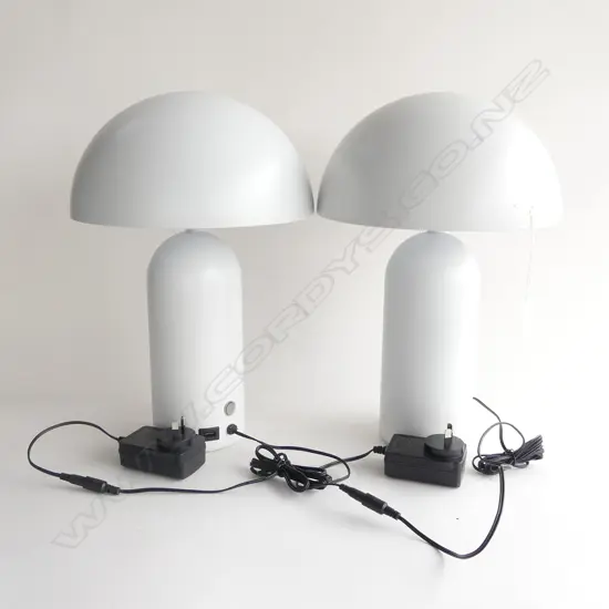 PR MASSIMO MATTE WHITE LED TOUCH DIMMING TABLE LAMPS...