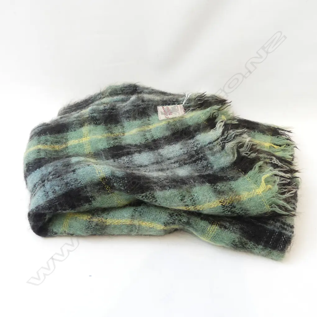 SCOTTISH CREAGARAN 100% MOHAIR  RUG Image 1++