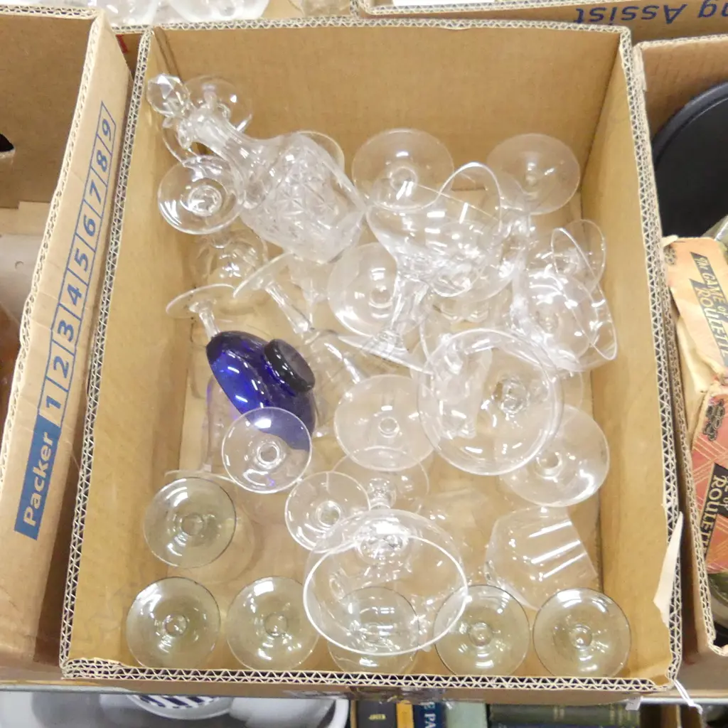 BOX LOT ASST. GLASSES ETC Image 1++