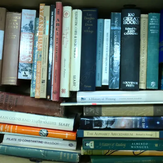 BOX OF ASST BOOKS