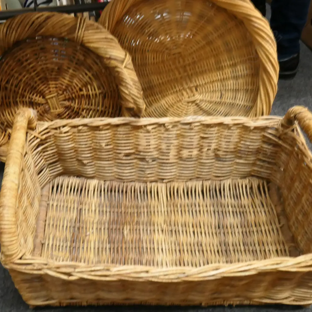 3 WOVEN BASKETS W.650mm Image 1++