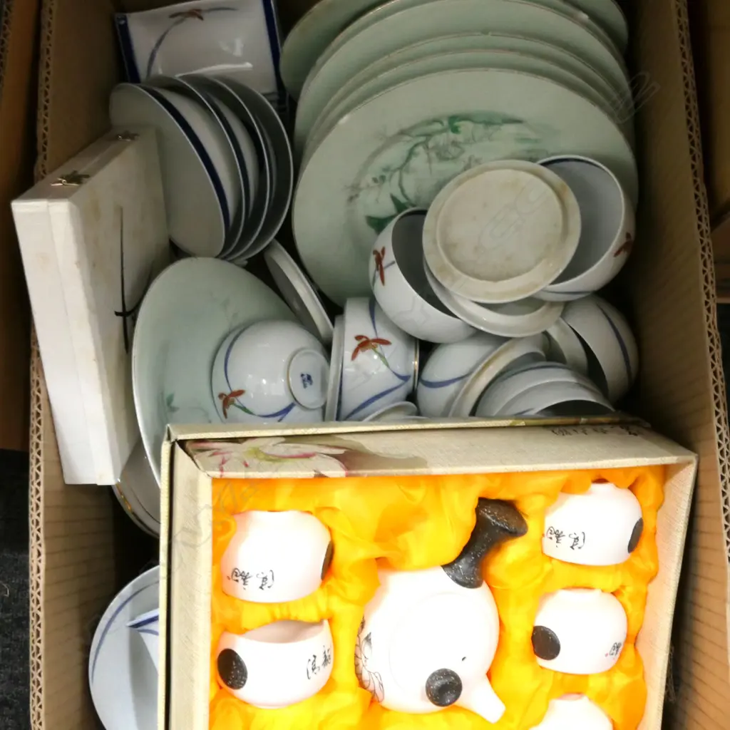 BOX LOT ASST. ORIENTAL CHINA Image 1++