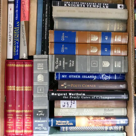 BOX OF ASST BOOKS