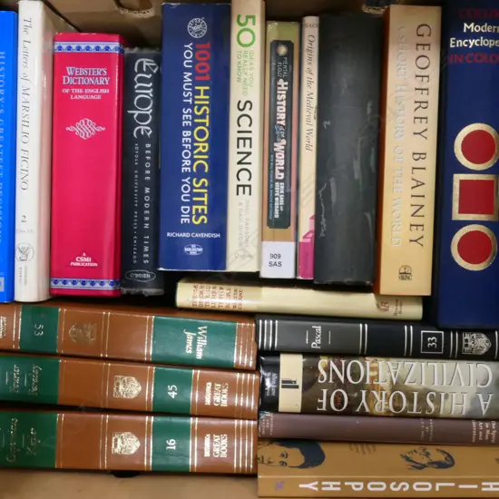 BOX OF ASST BOOKS
