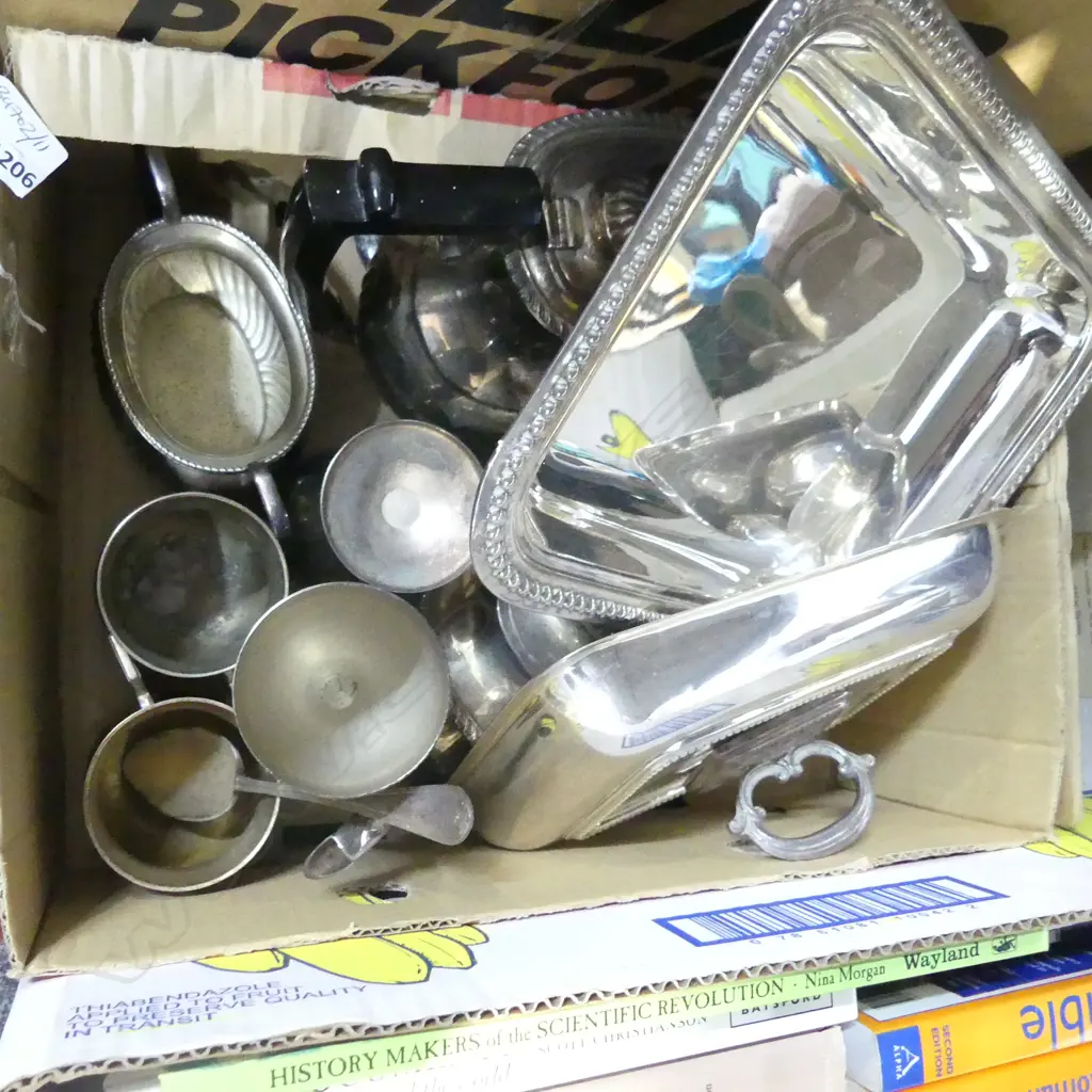 LOT ASST EP WARE COFFEE SERVICE/ENTREE DISH/GOBLETS ETC Image 1++