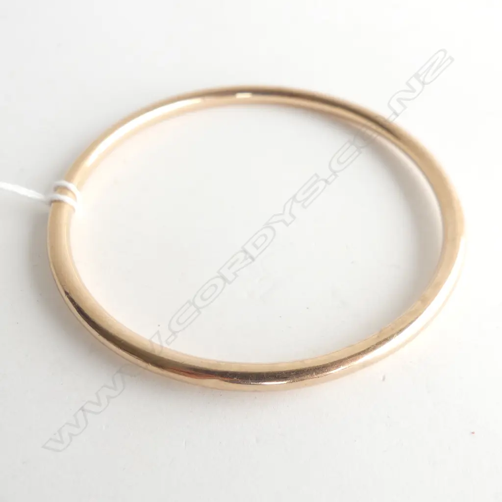 375 ROSE GOLD BANGLE 7.3gm. HOLLOW Image 1++
