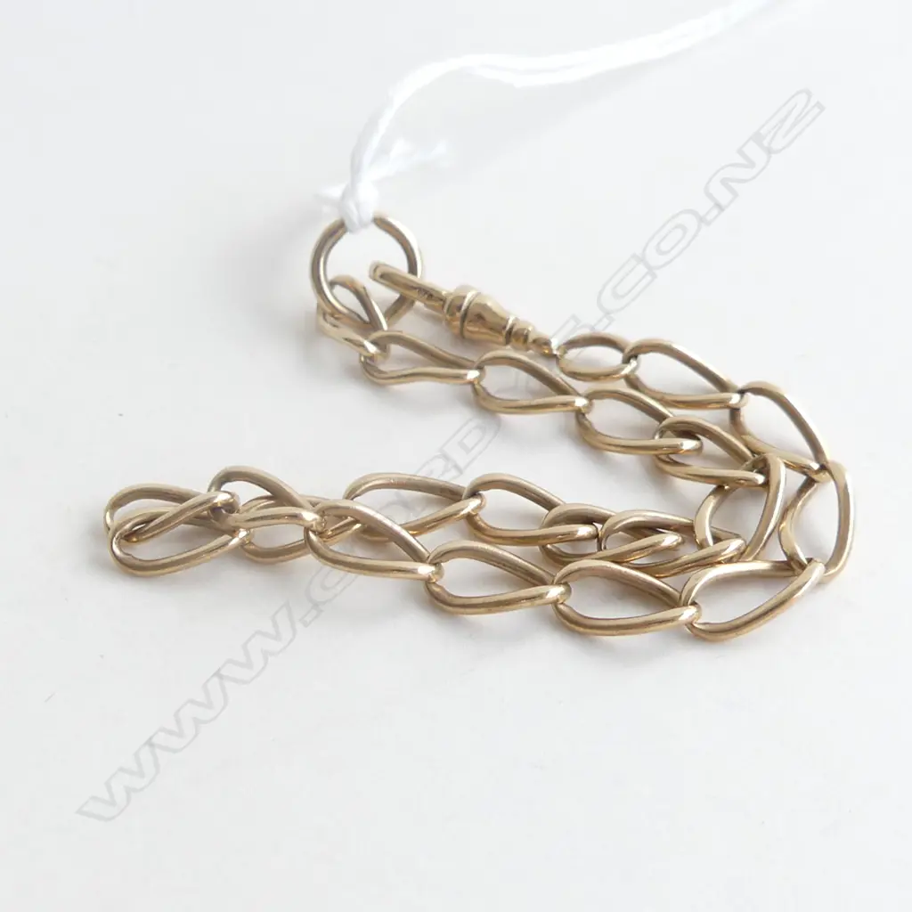 9ct. GOLD LINK BRACELET 6.5gm. Image 1++