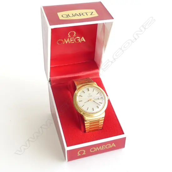  MEN'S OMEGA QUARTZ WATCH - IN ORIGINAL BOX