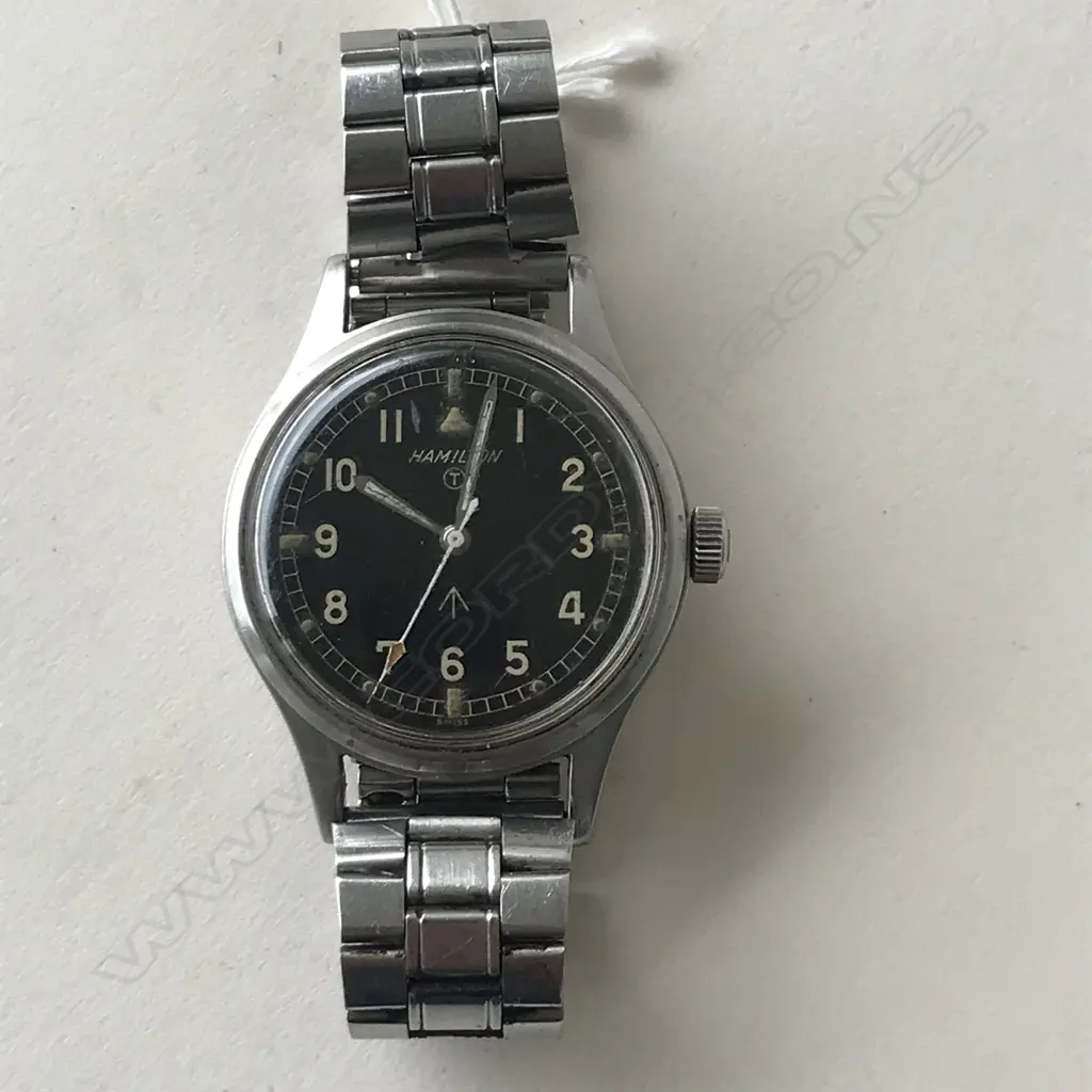 VINTAGE HAMILTON WATCH -BRITISH MILITARY RAF ISSUE - 6B-9101000-H 0963 - Mk.XI , AF.... Image 1++