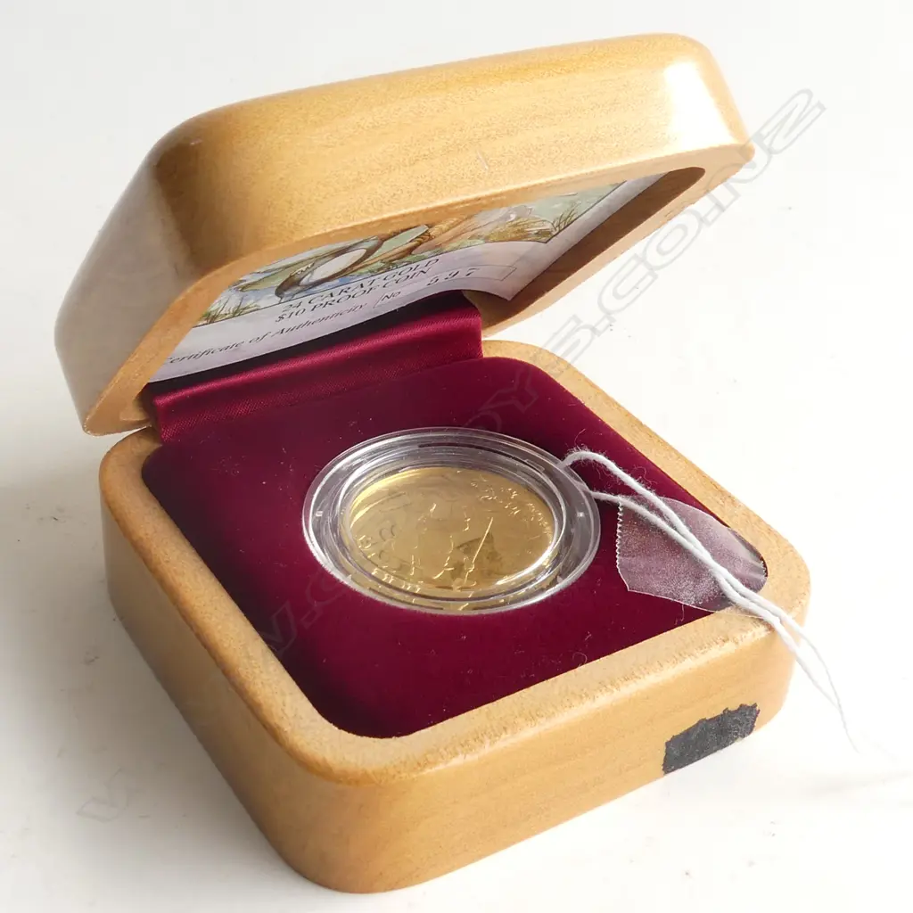 ½oz PURE GOLD .9999 PROOF COIN, 1997, NZ$10, 'BONANZA GOLD'. LTD ED 597/650 Image 1++