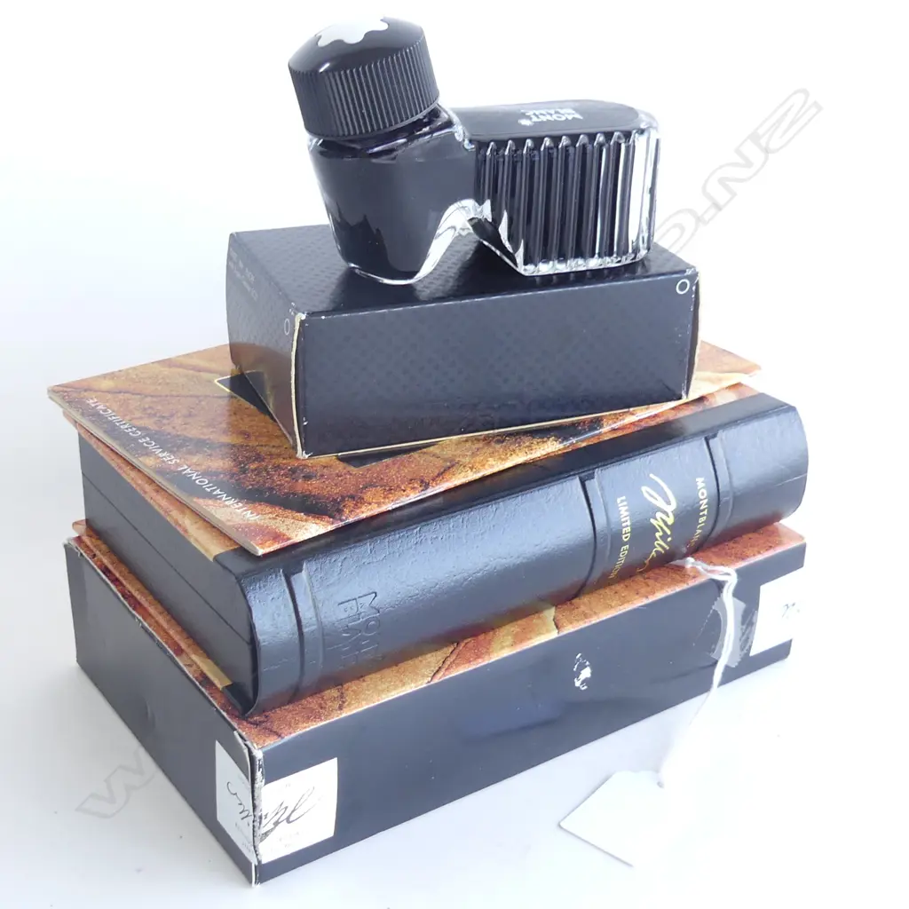 MONT BLANC FOUNTAIN PEN LTD ED 'FRIEDRICH SCHILLER', IN PRESENTATION BOX w BOXED INK Image 1++