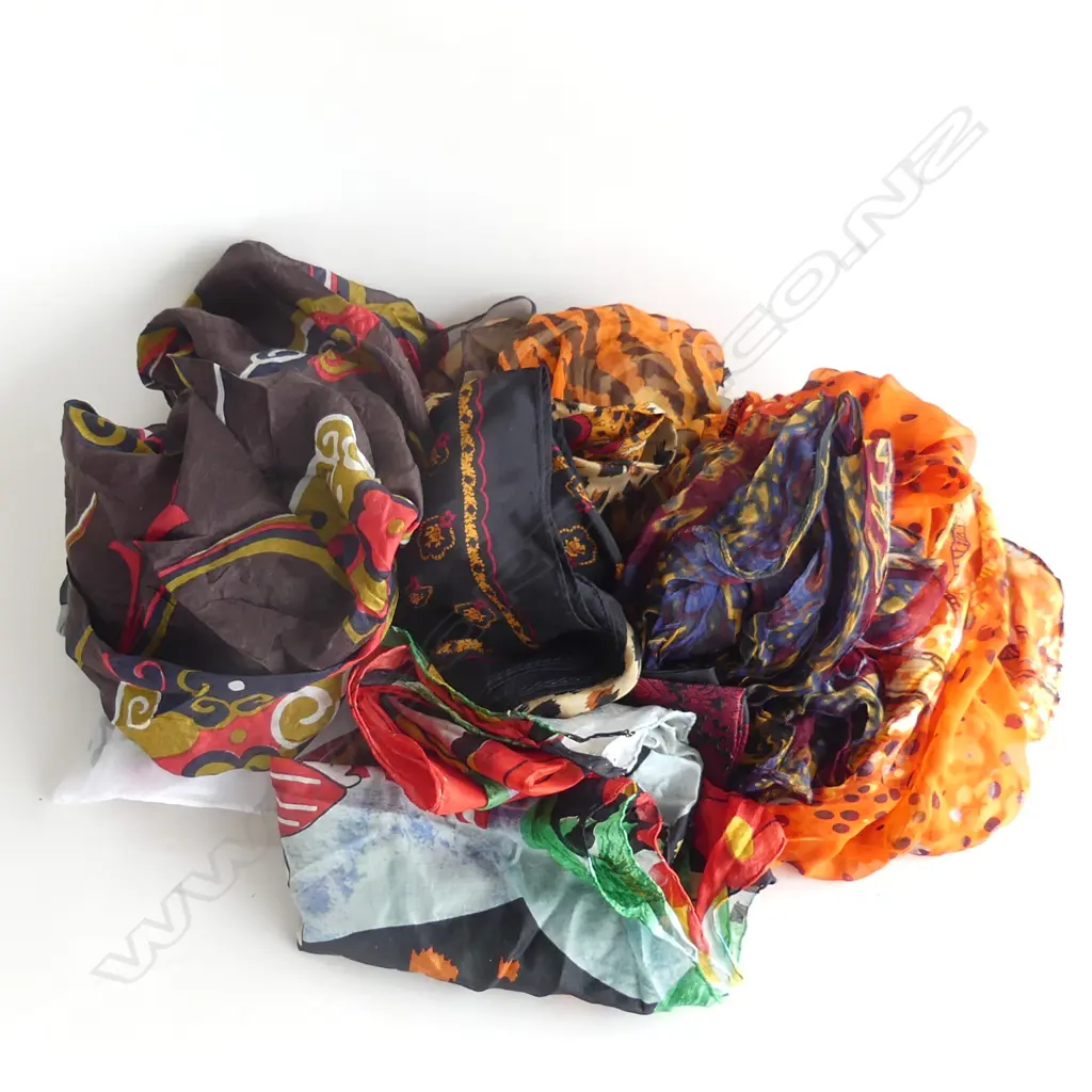 10 ASST. SCARVES; SOME SILK Image 1++