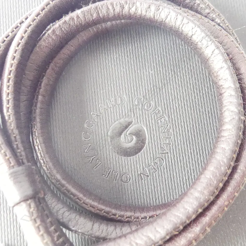 OLE LYNGGAARD COPENHAGEN LEATHER BRACELET, BOXED. $500 RETAIL Image 1++