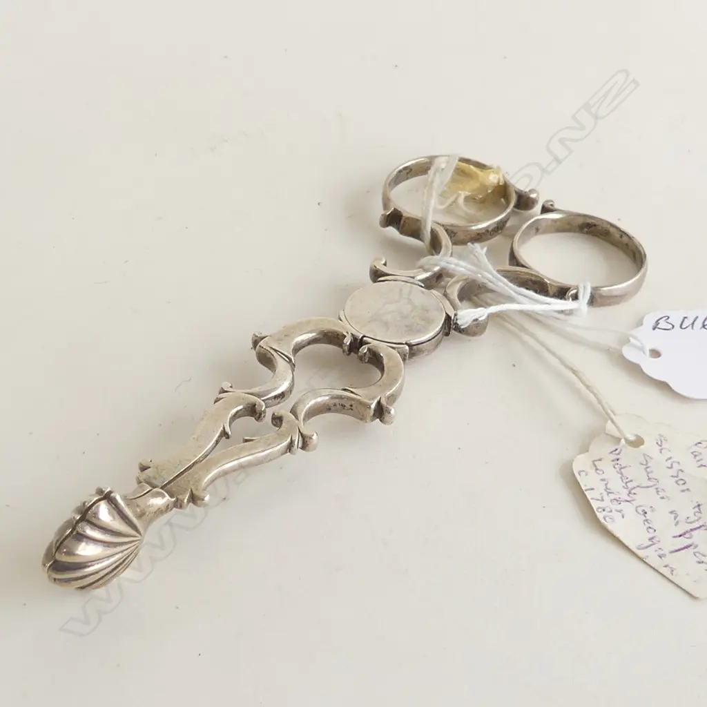 PR. GEO.III SILVER SCISSOR NIPS c.1780, LONDON, BY Henry Plumpton. Image 1++