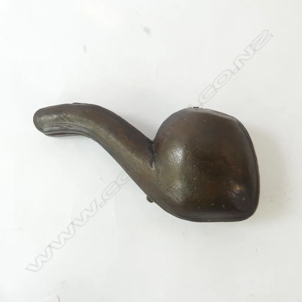 CASED MEERSHAM PIPE WITH SKULL BOWL L.150mm Image 1++