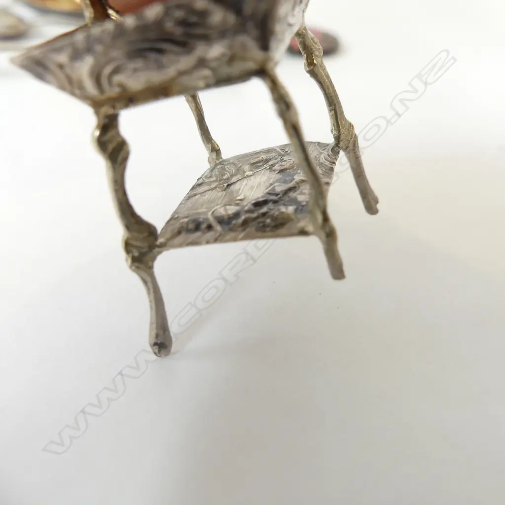 BAG ASST STG SILVER; MINIATURE TABLE, MOP SUGAR SIFTER, ROLEX SPOON ETC.. Image 1++