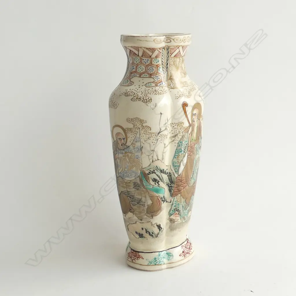 OLD ORIENTAL SATSUMA VASE H.220mm Image 1++