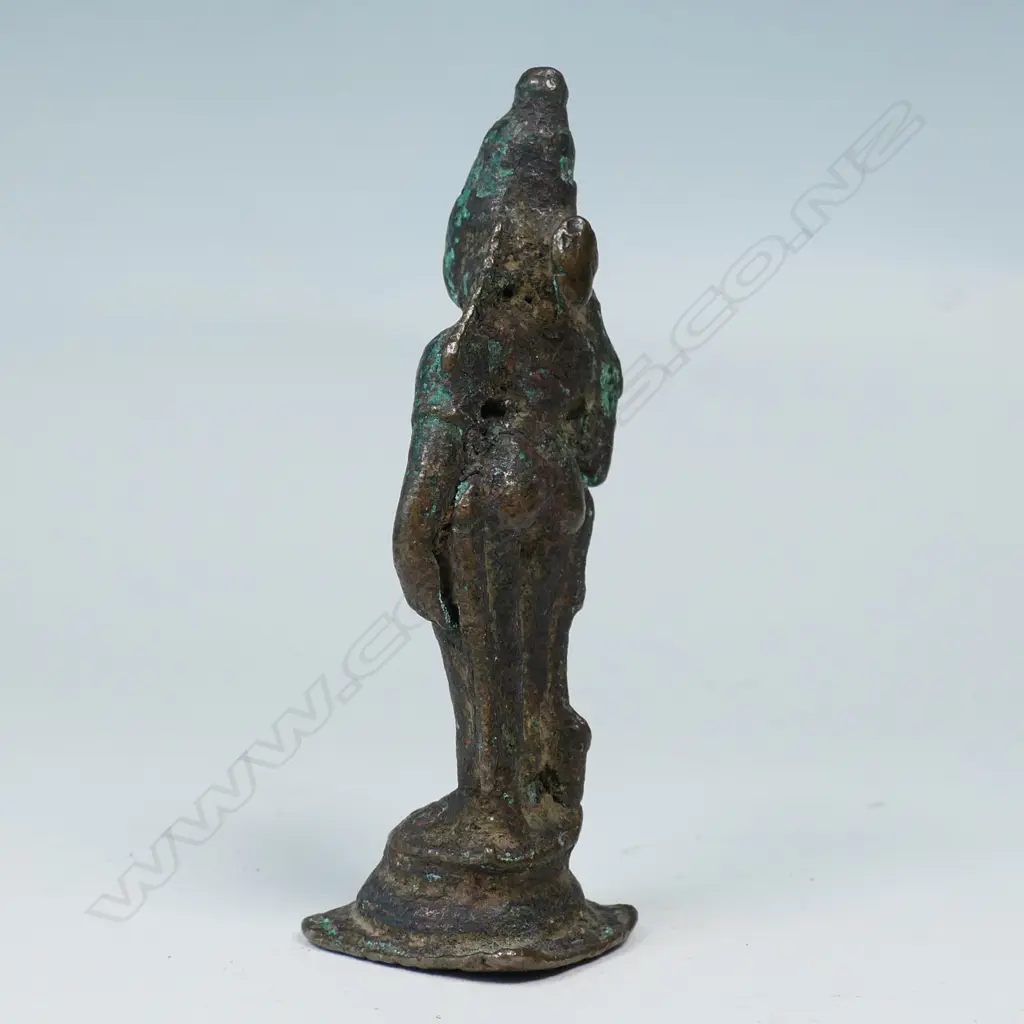 SMALL INDIAN/BURMESE BRONZE STATUETTE OF LAKSHMI Image 1++