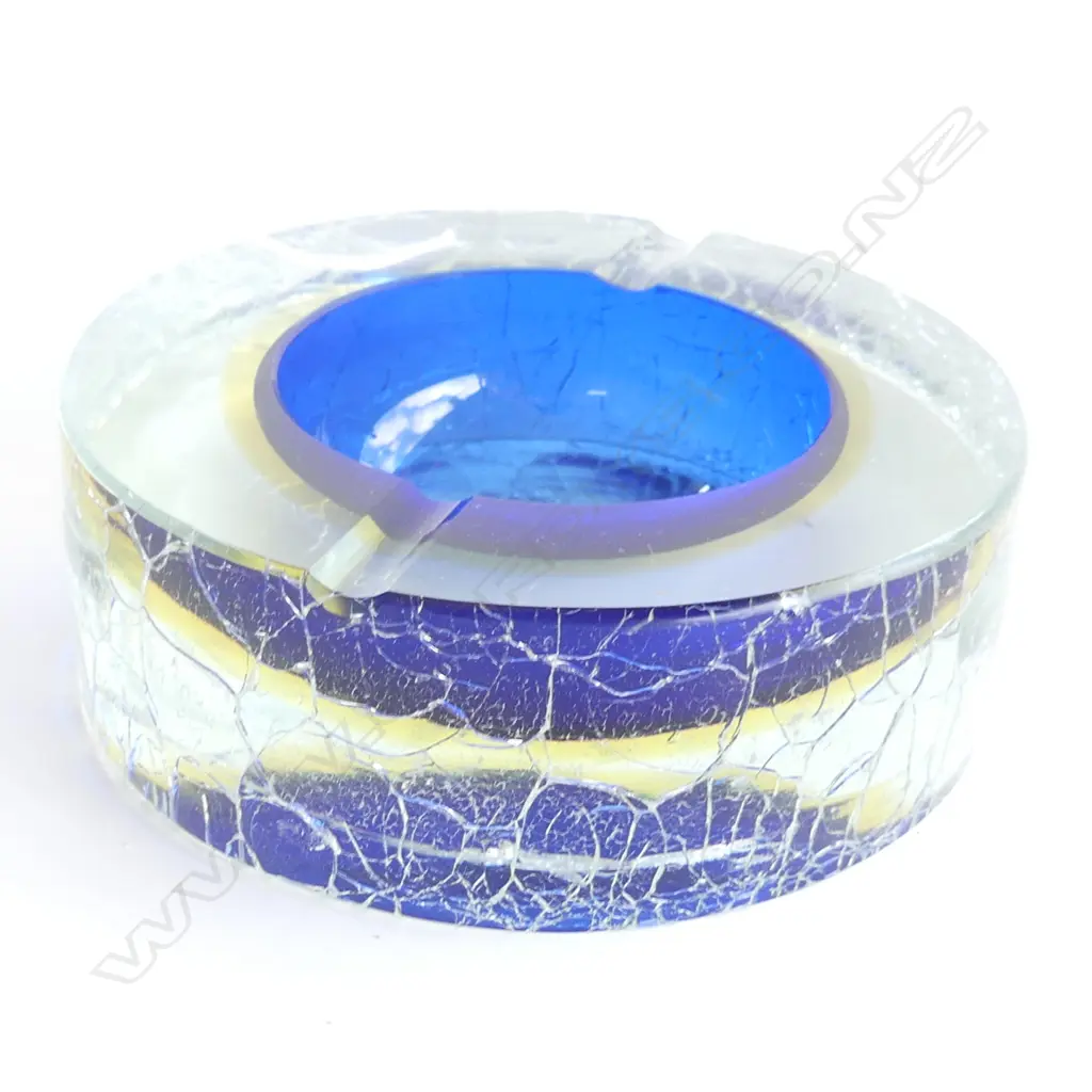 VINTAGE MURANO FLAVIO POLI ASHTRAY Dia.150mm Image 1++