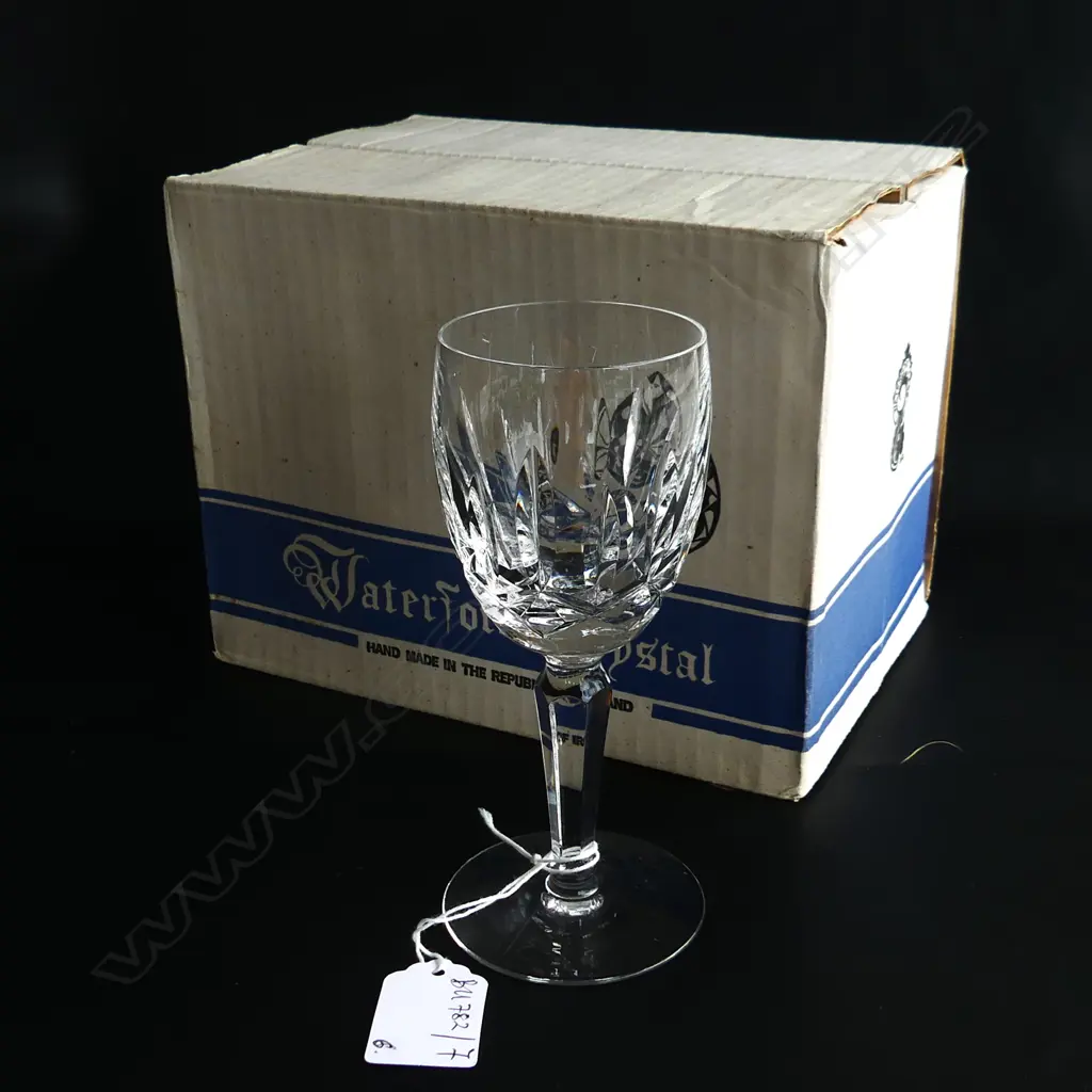 6 WATERFORD KILDARE SML WHITE WINE GLASSES H.150mm Image 1++