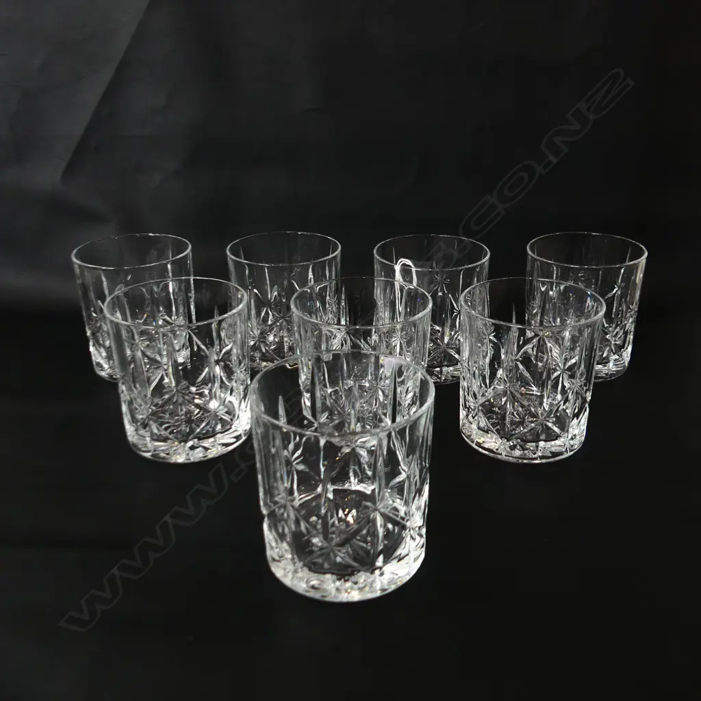 SET 8 WATERFORD CRYSTAL MARQUIS LG DOUBLE OLD FASHIONED TUMBLERS H.95mm Image 1++