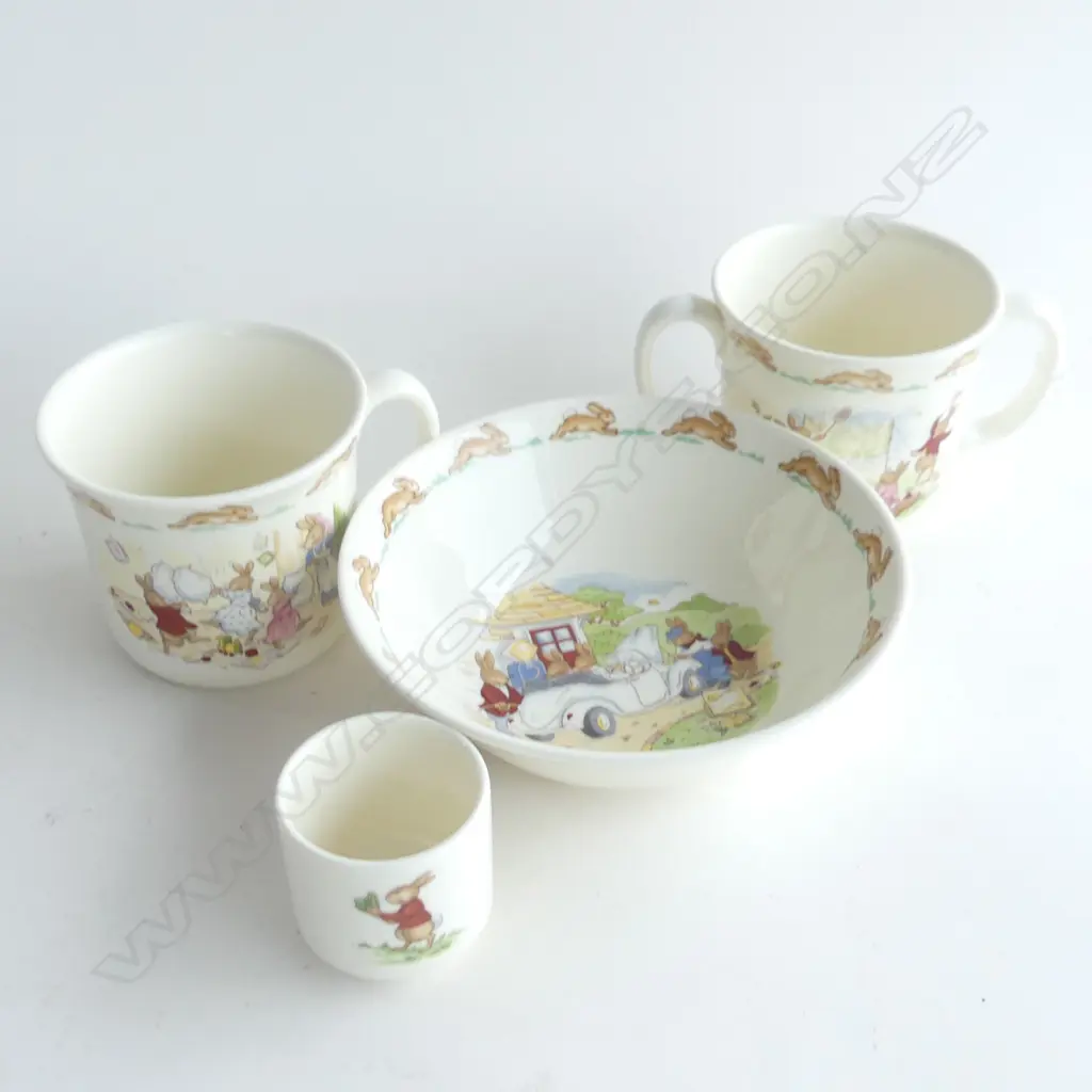 R.D. BUNNYKINS BOWL /TWO MUGS/EGG CUP Image 1++