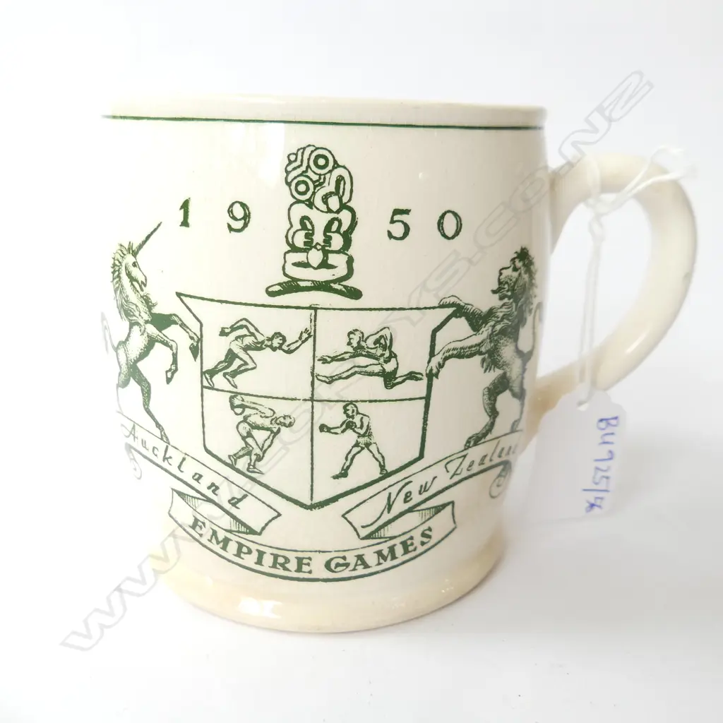 CROWN LYNN 1950 AUCKLAND EMPIRE GAMES MUG H.100mm Image 1++