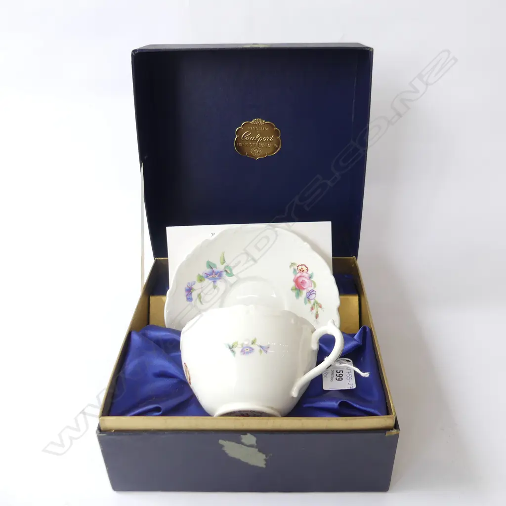COALPORT  HAND MADE 'OLD COALPORT' BREAKFAST CUP & SAUCER - NEW IN BOX (BOX HAS TAPE DAMAGE) Image 1++