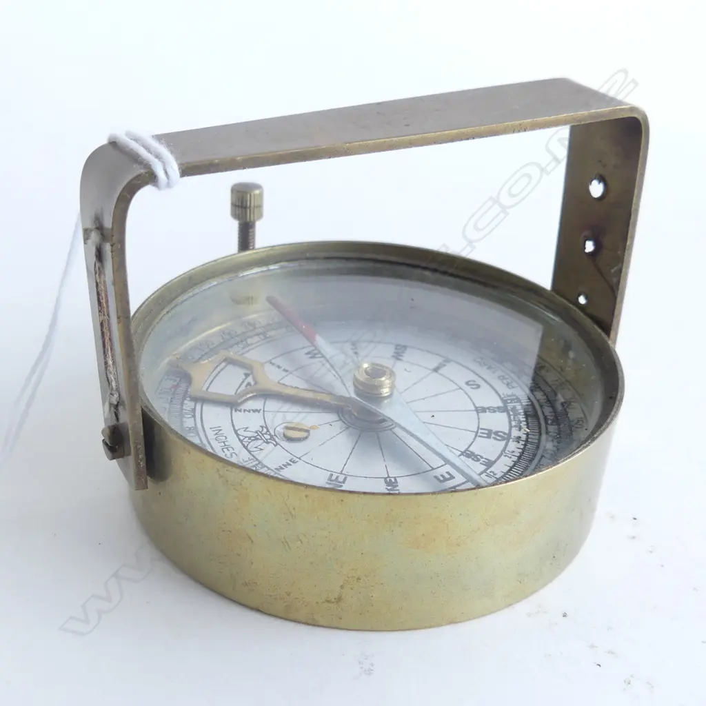 BRASS COMPASS FOLDING OVER-HEAD HANDLE. Dia.73mm Image 1++