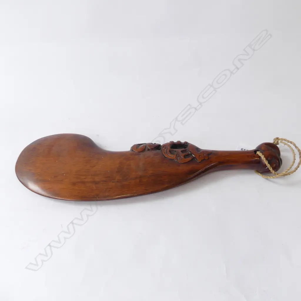 CARVED WOODEN PATU L.400mm Image 1++