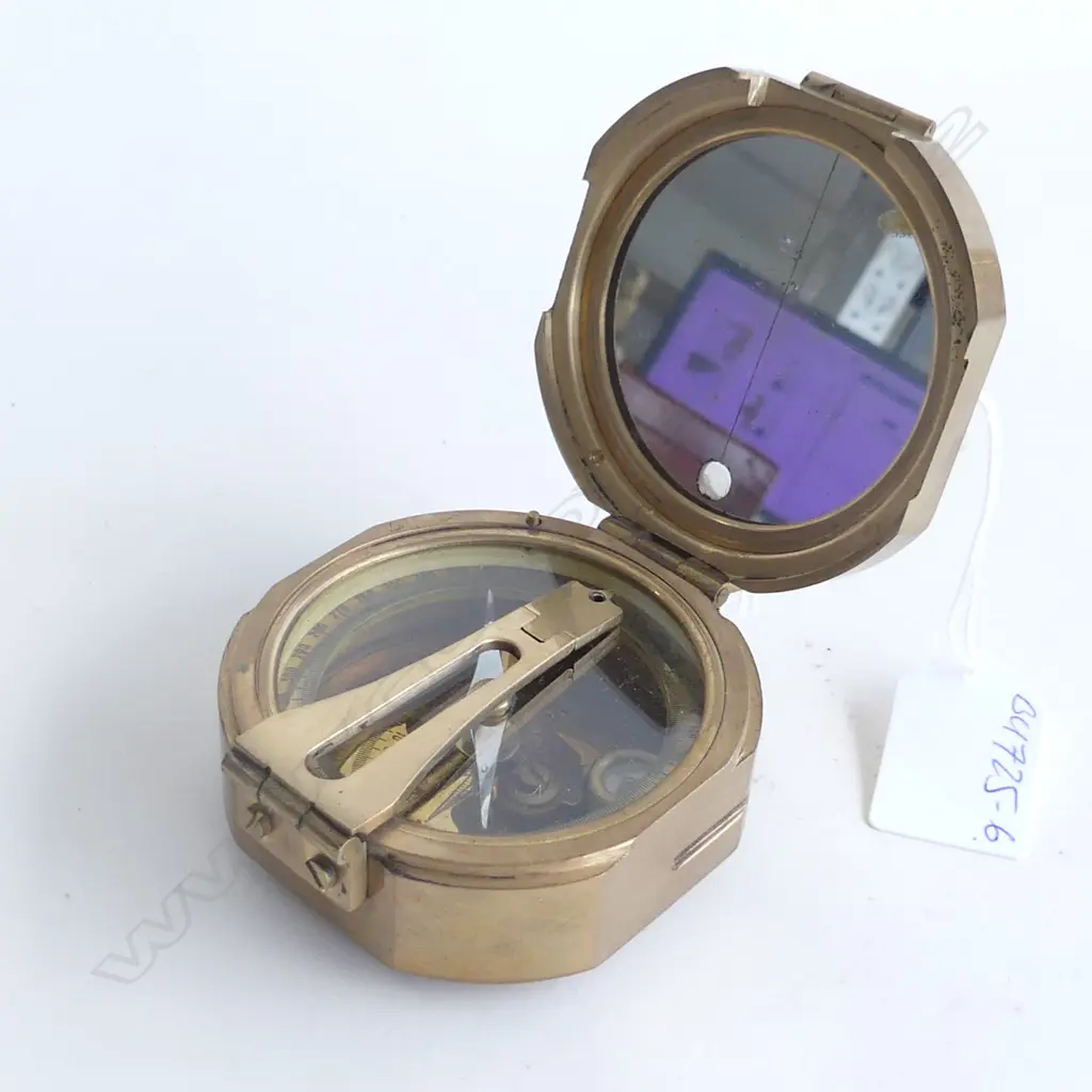BRASS FOLDING COMPASS Dia.80mm Image 1++