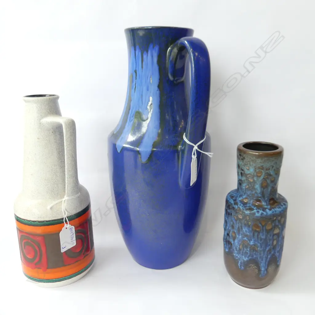 3 RETRO GERMAN VASES H.350 (AF) / 260 / 200mm Image 1++