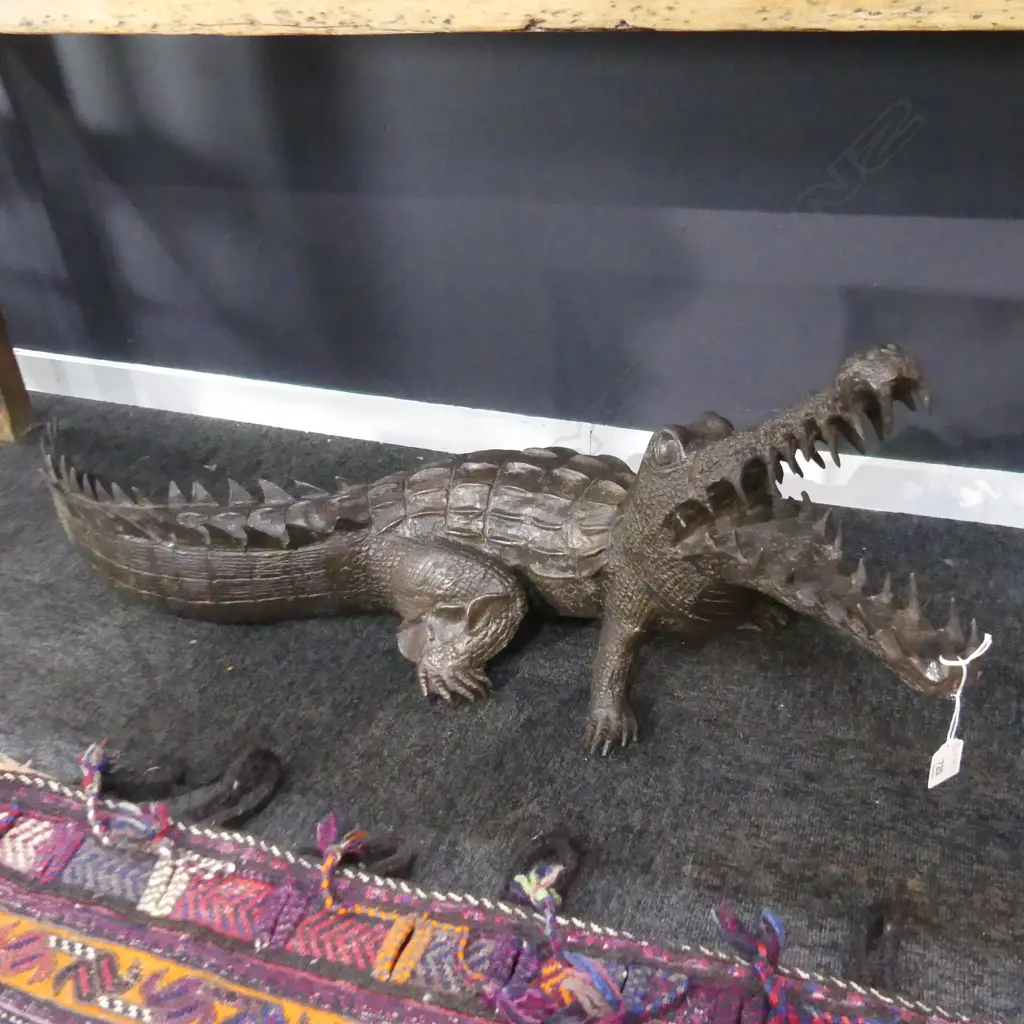BRONZE ALLIGATOR L.1100mm Image 1++