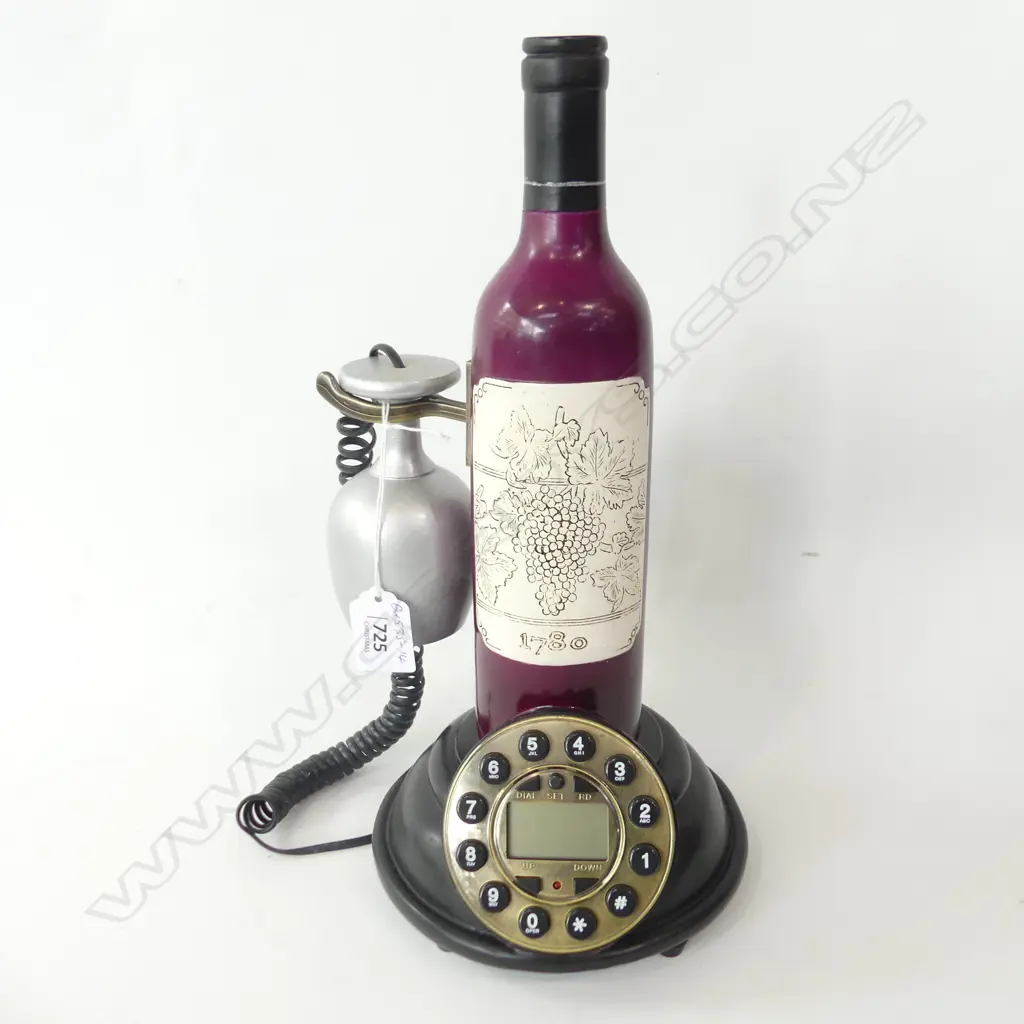 NOVELTY WINE BOTTLE PHONE H.330mm Image 1++