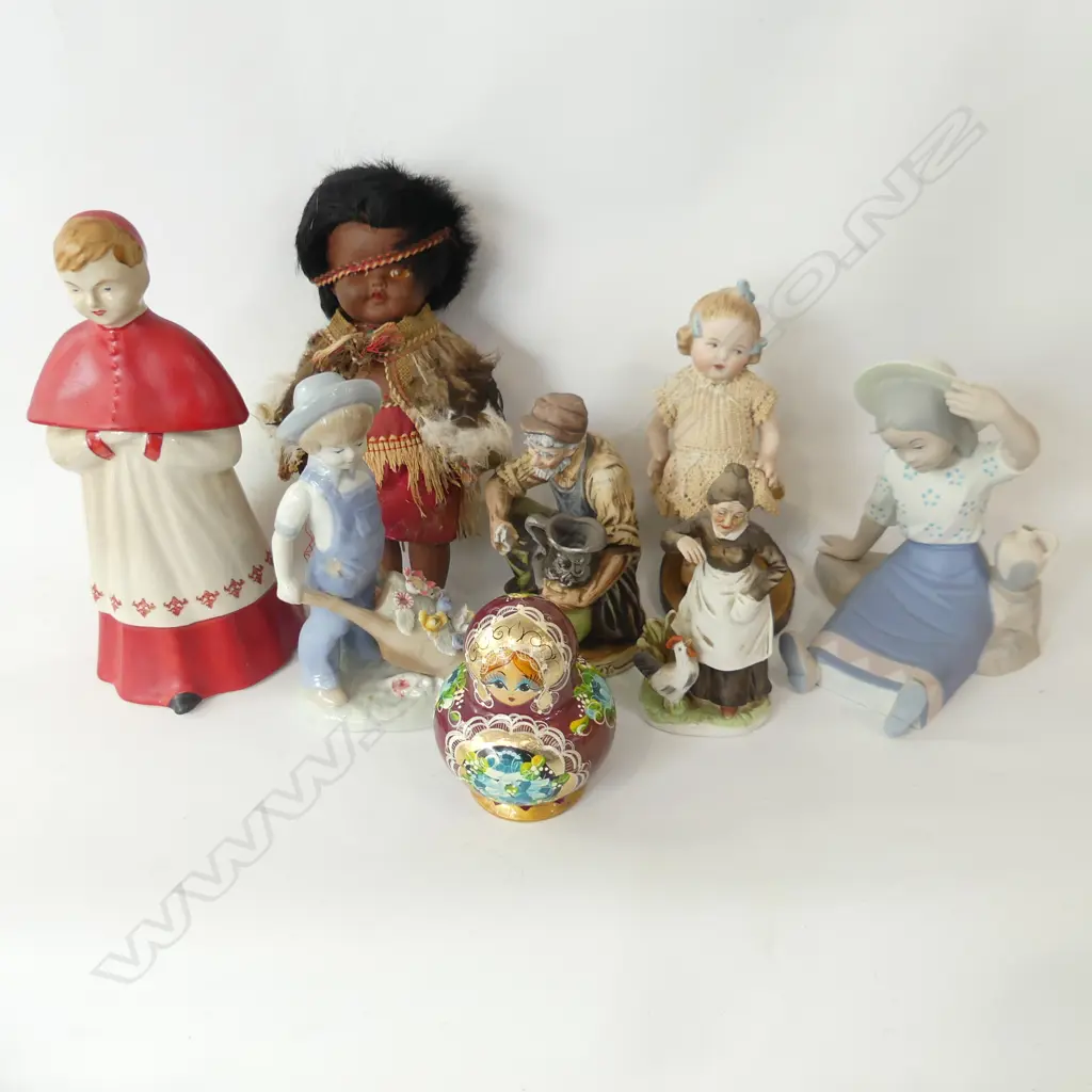 BOX LOT ASST. FIGURINES Image 1++