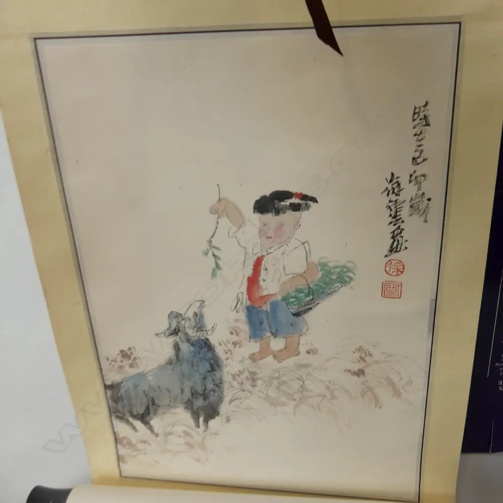 BOX LOT ASST. ORIENTAL SCROLLS Image 1++