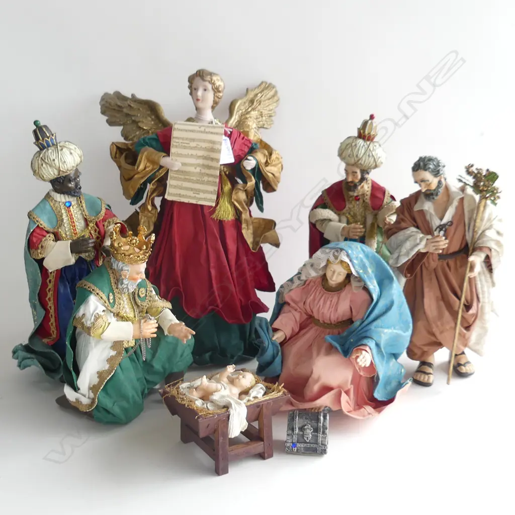 6 PCE NATIVITY SET + ANGEL H.340mm Image 1++