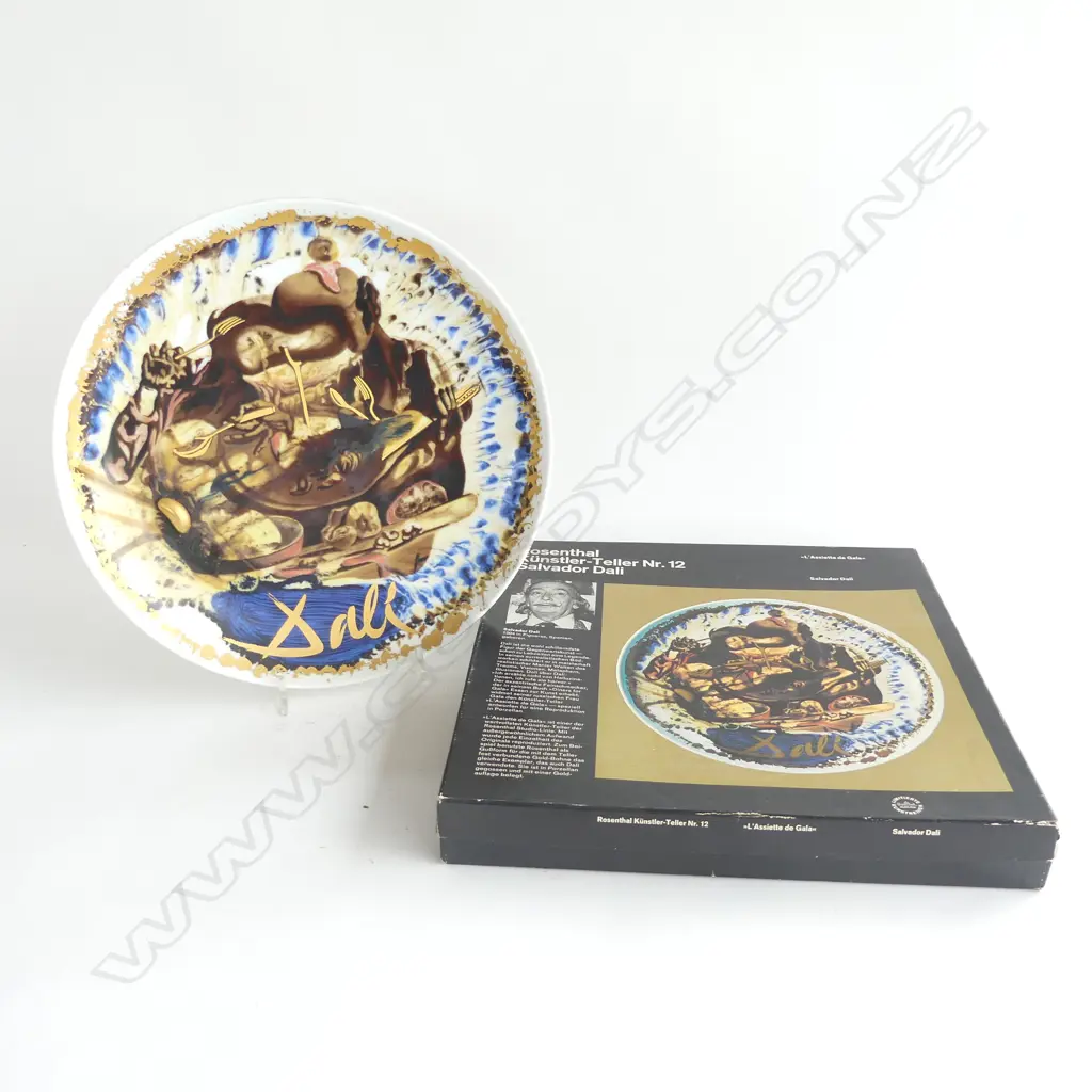 BOXED ROSENTHAL KUNSTLER-TELLER SALVADOR DALI PLATE 4379/5000 D 250mm Image 1++