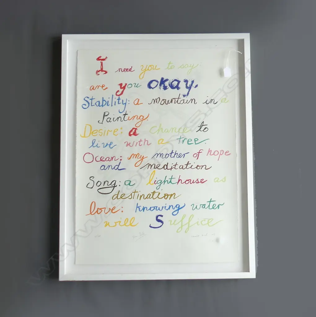 JOHN PULE 'SMALL BIRD' SCREEN PRINT 760 x 560mm 20/60 SIGNED & DATED '08 Image 1++