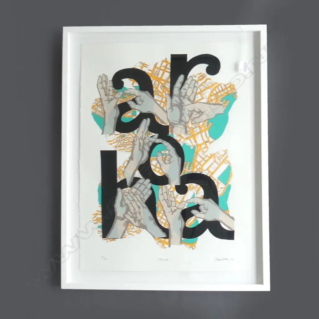 ROBERT ELLIS 'AROHA' SCREEN PRINT 760 x 560mm 20/60 SIGNED & DATED '08 Image 1++