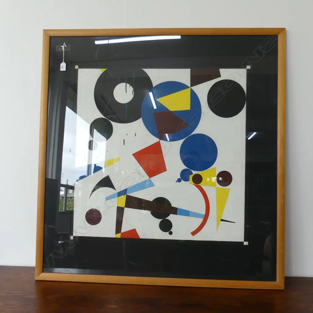 LLOYD HILLYER LARGE ABSTRACT ACRYLIC 730 x 730mm Image 1++