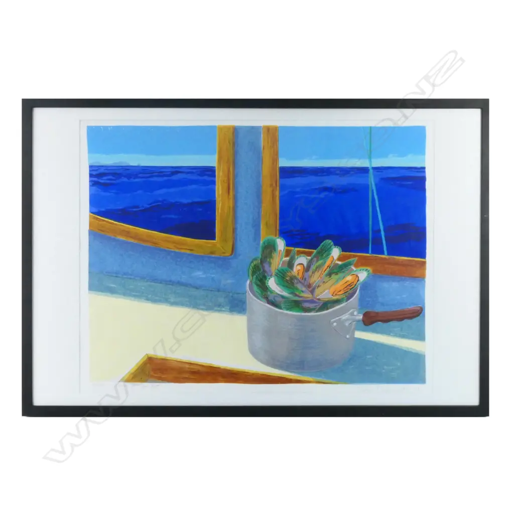 TOM BURNETT 'MUSSELS OFF CAPE BRETT' SCREEN PRINT 170/200 SIGNED & DATED 01 540 x 700mm Image 1++